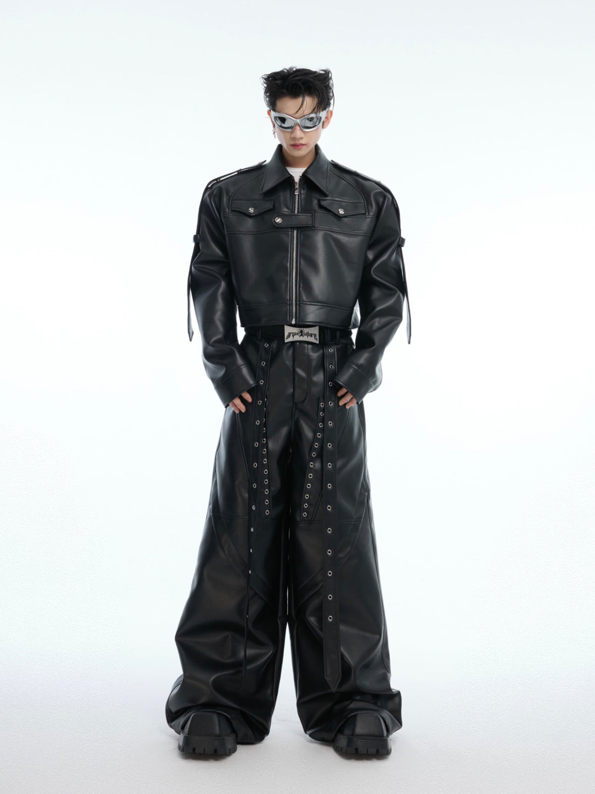 Deconstructed Metal Detail Cropped Jacket - product image 3
