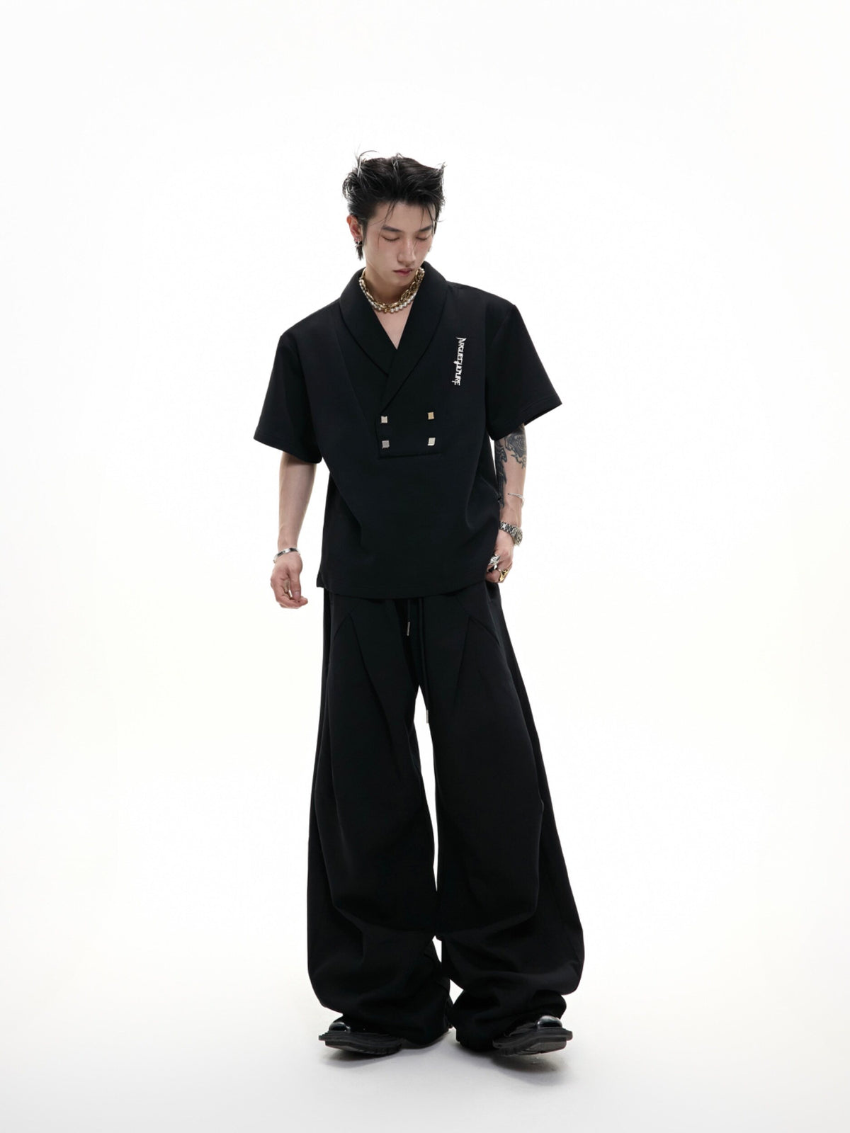 V-Neck Structured Shirt and Trouser Set - product image 5