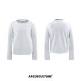 Rhinestone Cotton Blend Long-Sleeve Tee - product image 5