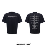 Embroidered Spine Graphic Cotton T-Shirt - product image 5