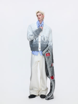 Gradient Wool-Blend Knit Cardigan - product image 5