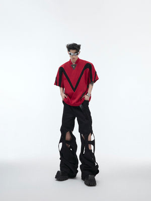 Deconstructed Cut-Out Cargo Pants - product image 3