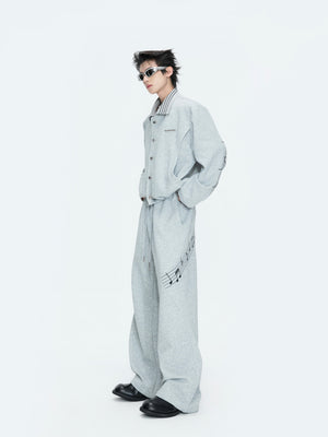 Music Note Polo-Collar Top & Pants - product image 1