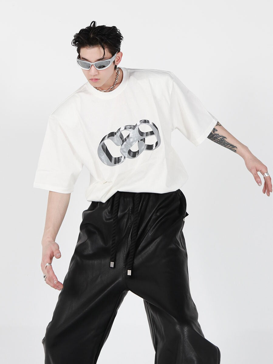 Dimensional Letter Print Oversized T-Shirt - product image 4