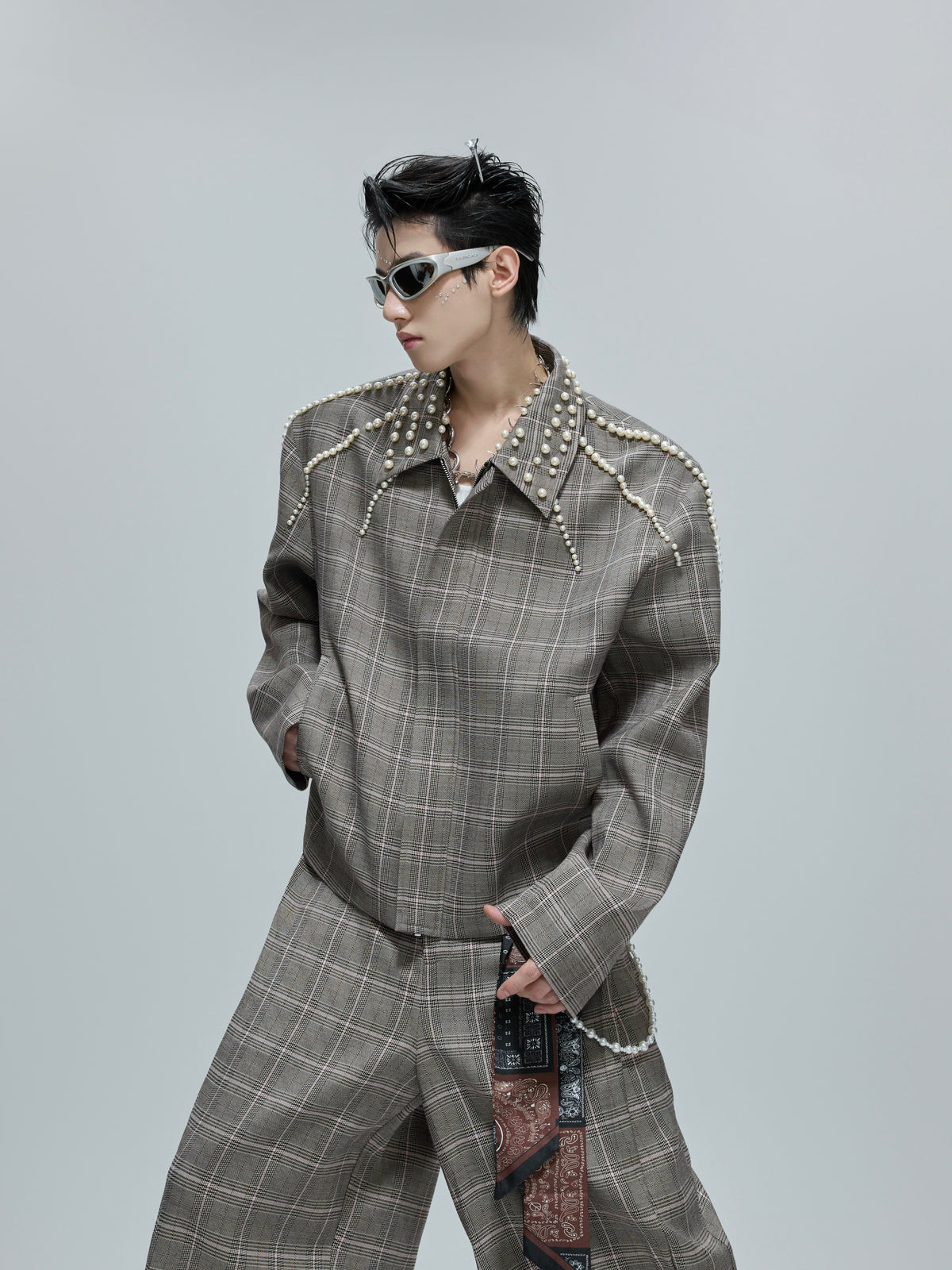 Houndstooth Cropped Jacket and Trousers - product image 5