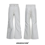 Deconstructed Faux Leather Pants - product image 5
