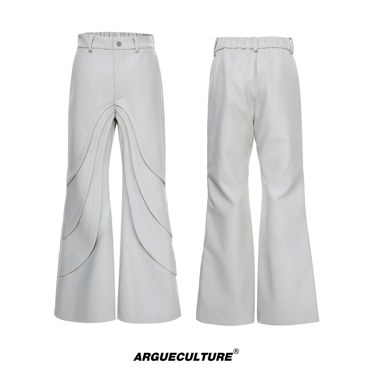 Deconstructed Faux Leather Pants - product image 5
