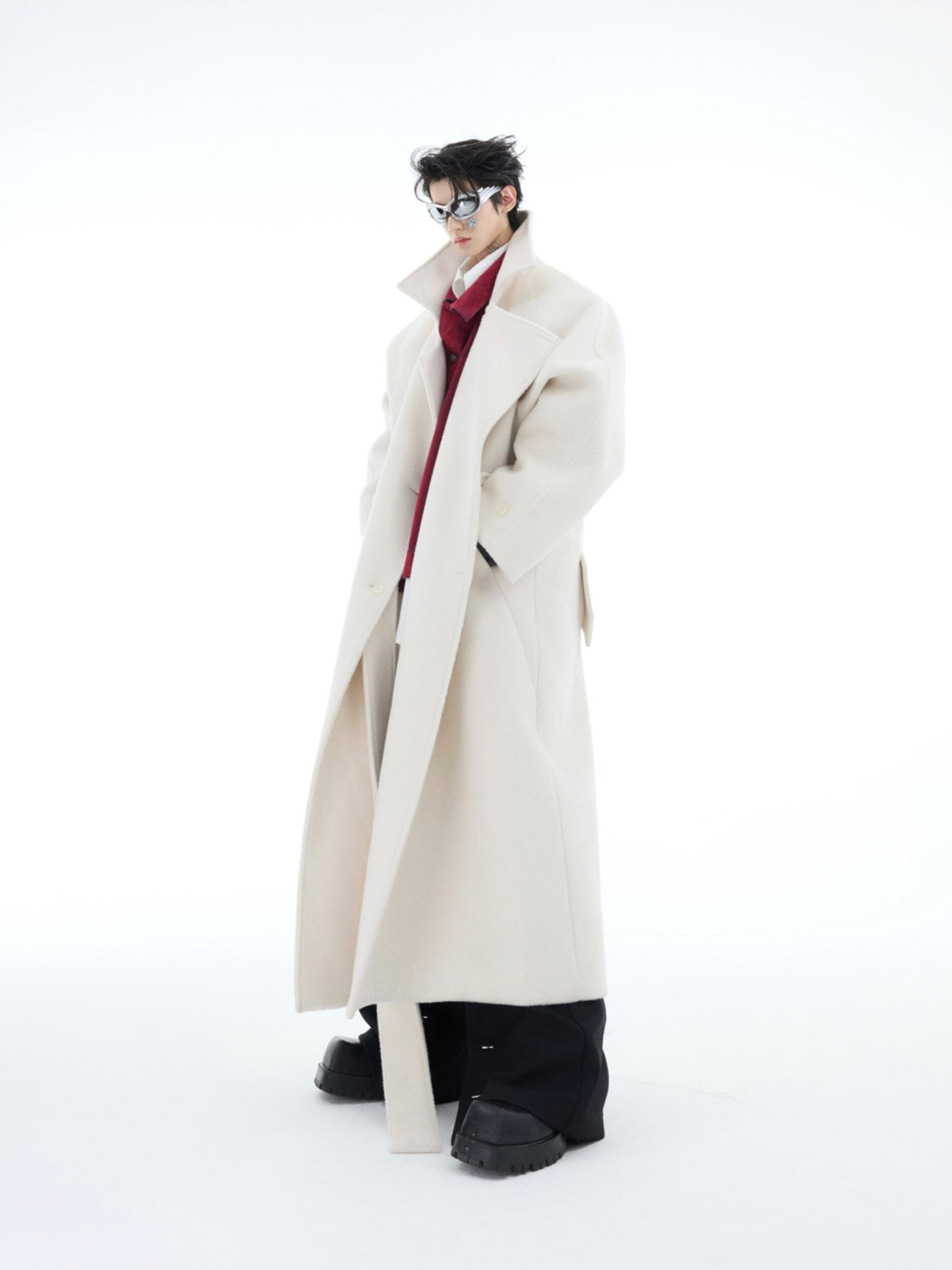 Longline Wool-Blend Overcoat - product image 4