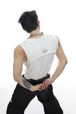 Metal Buckle Double-Layer Tank Top - product image 5