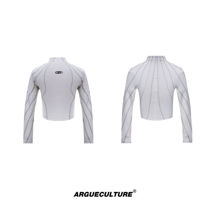 Asymmetrical Metal-Decorated T-Shirt ¨C Edgy & Minimalist Design - ArgueCulture