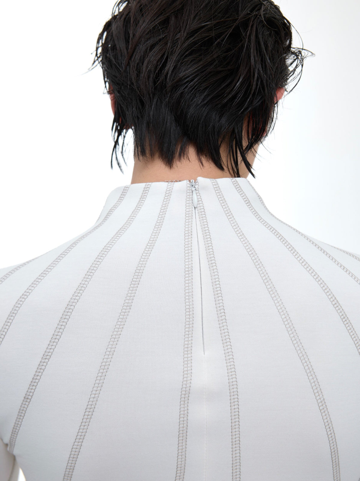 Cropped Mock-Neck Long-Sleeve T-Shirt - product image 3