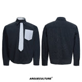 Deconstructed Stripe Layered-Collar Shirt - product image 5