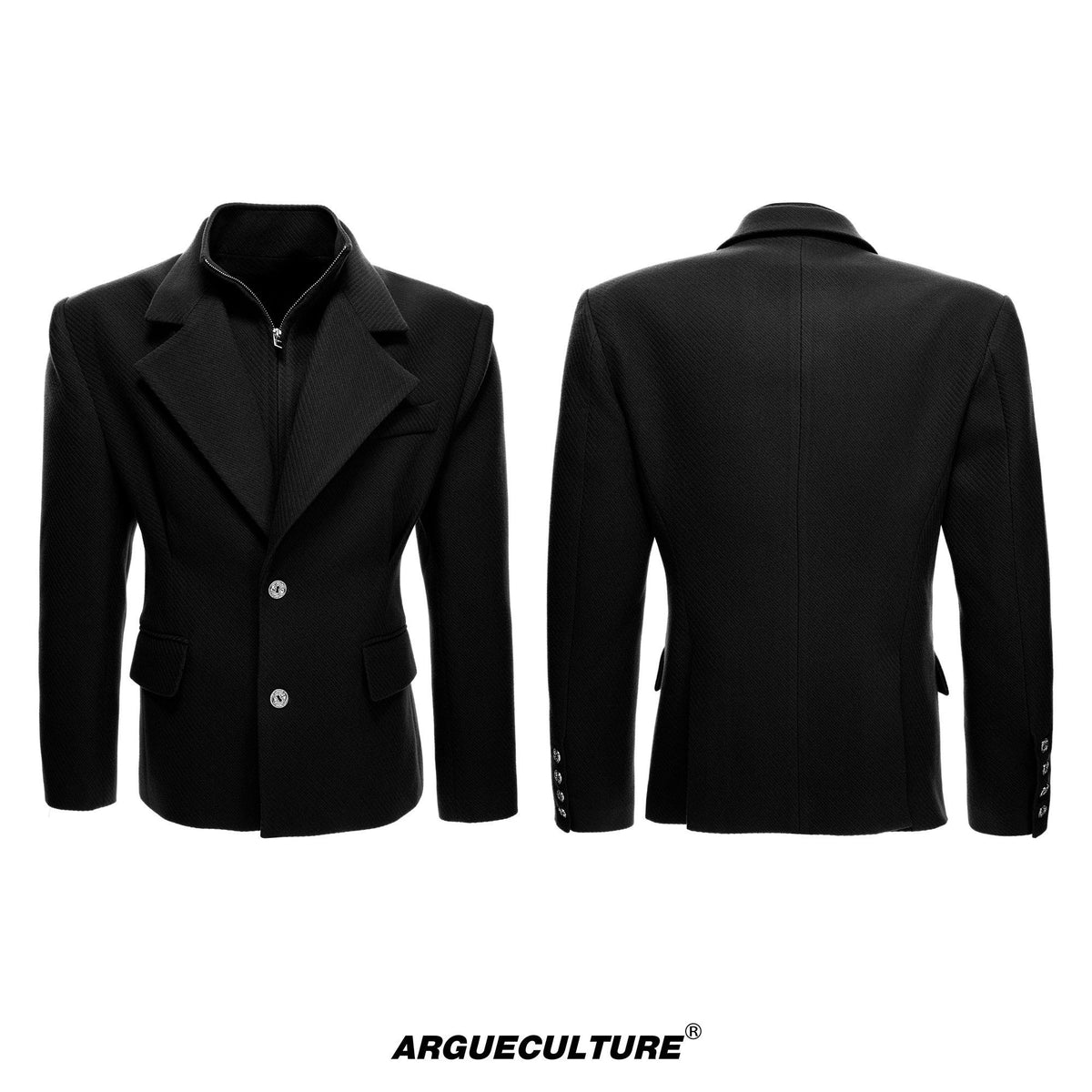 Deconstructed Cotton-Wool Suit Jacket - product image 5