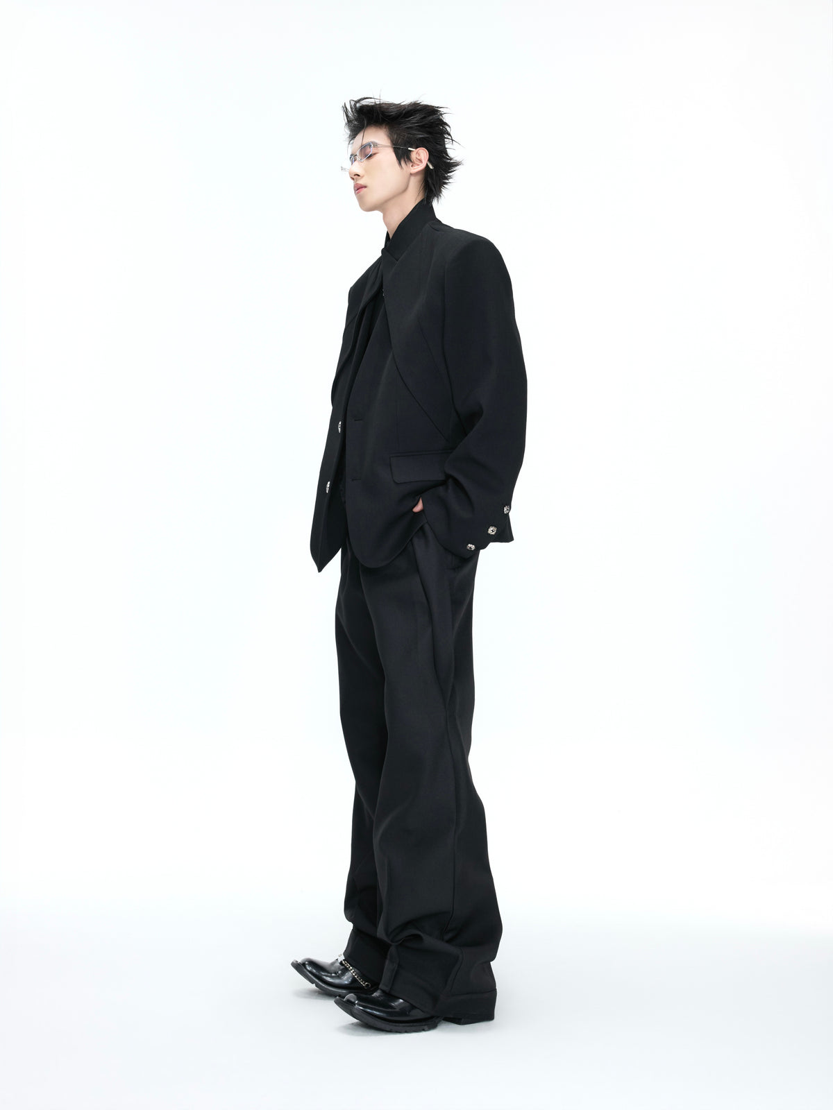 Deconstructed Stand-Collar Suit Separates - product image 2