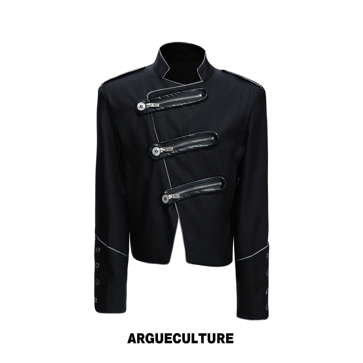 Stand-Collar Asymmetric Zip Jacket - product image 5