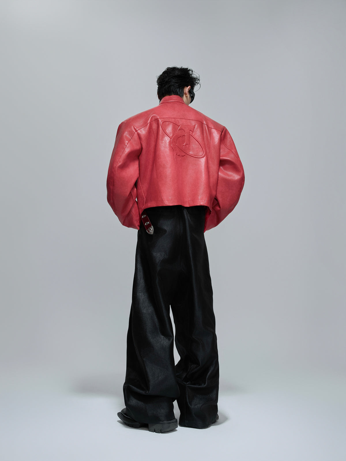 Sculpted Faux Leather Moto Jacket - product image 4