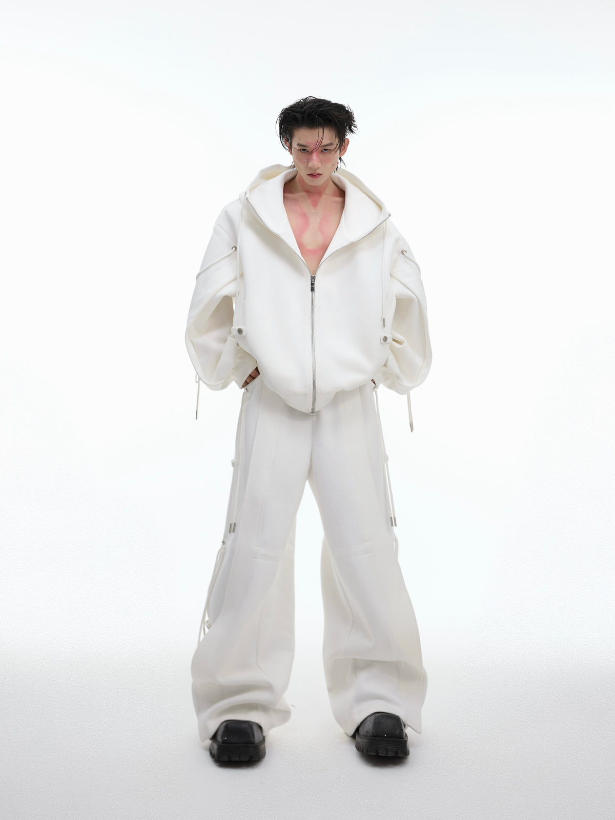 Deconstructed Loose Hoodie Set - product image 1