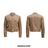 Pearl-Trimmed Collarless Utility Suit - product image 5