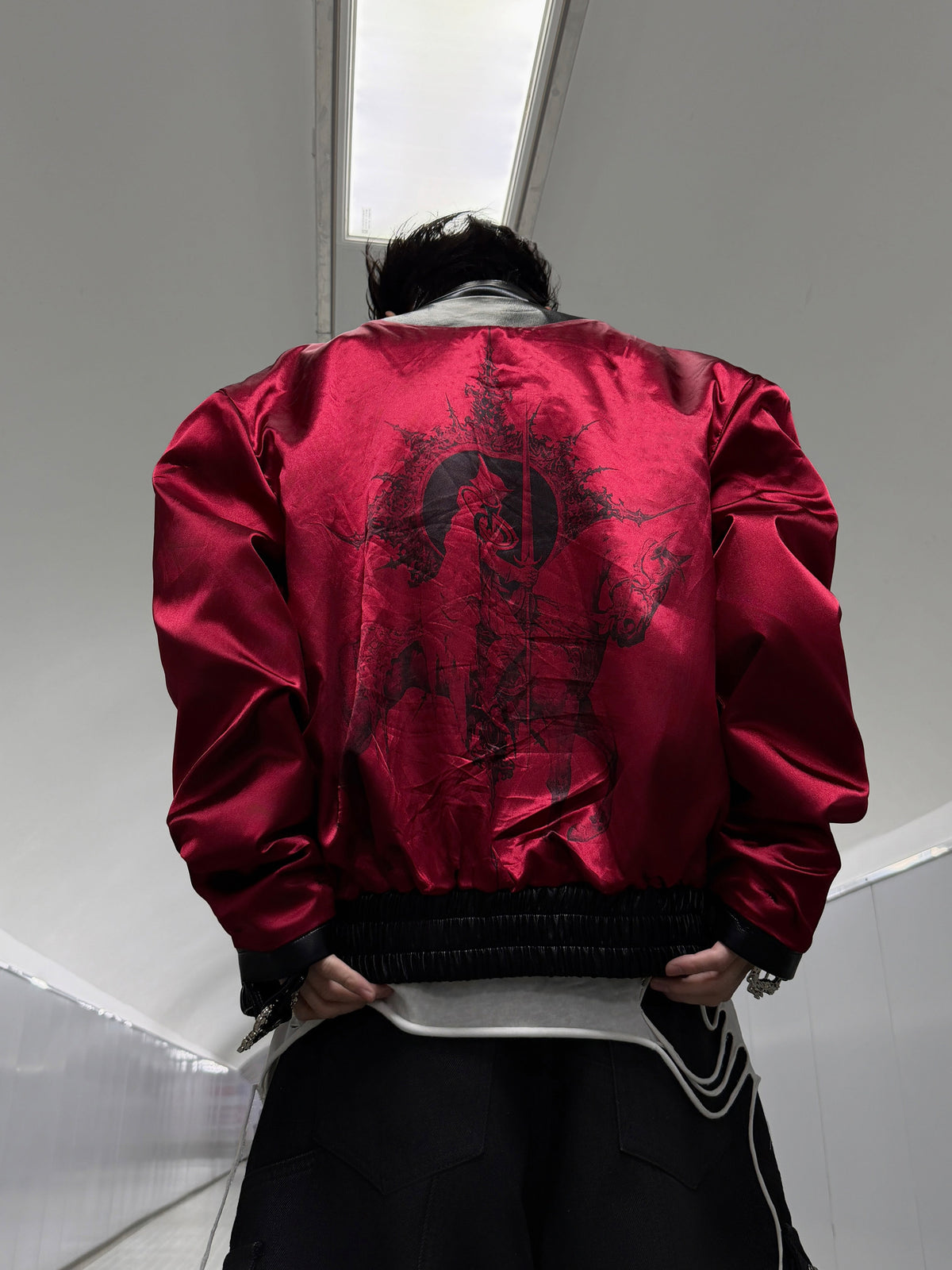 Reversible Python-Pattern Faux Leather Jacket - product image 2
