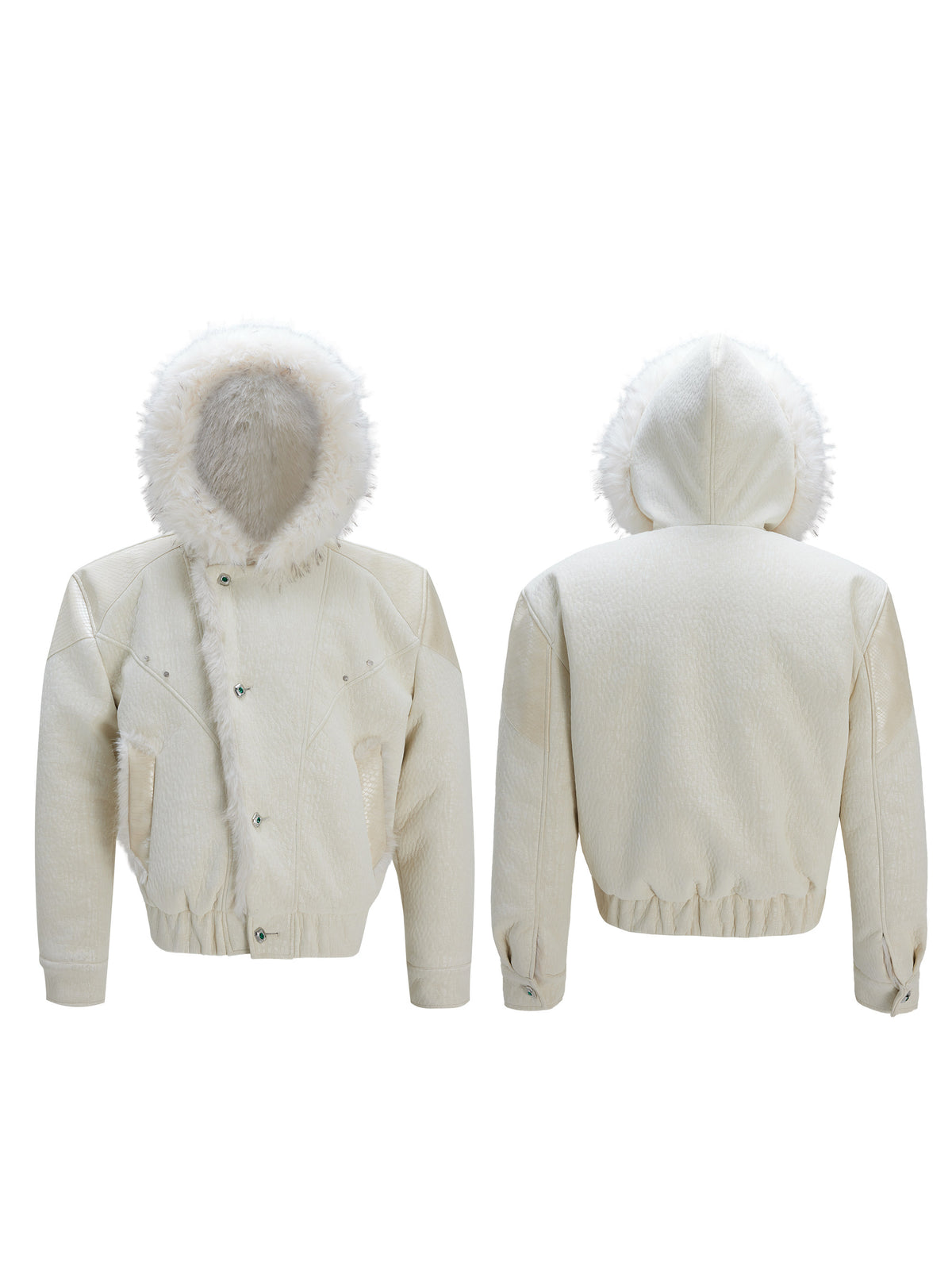Faux-Fur Panelled Reversible Hooded Jacket - product image 3