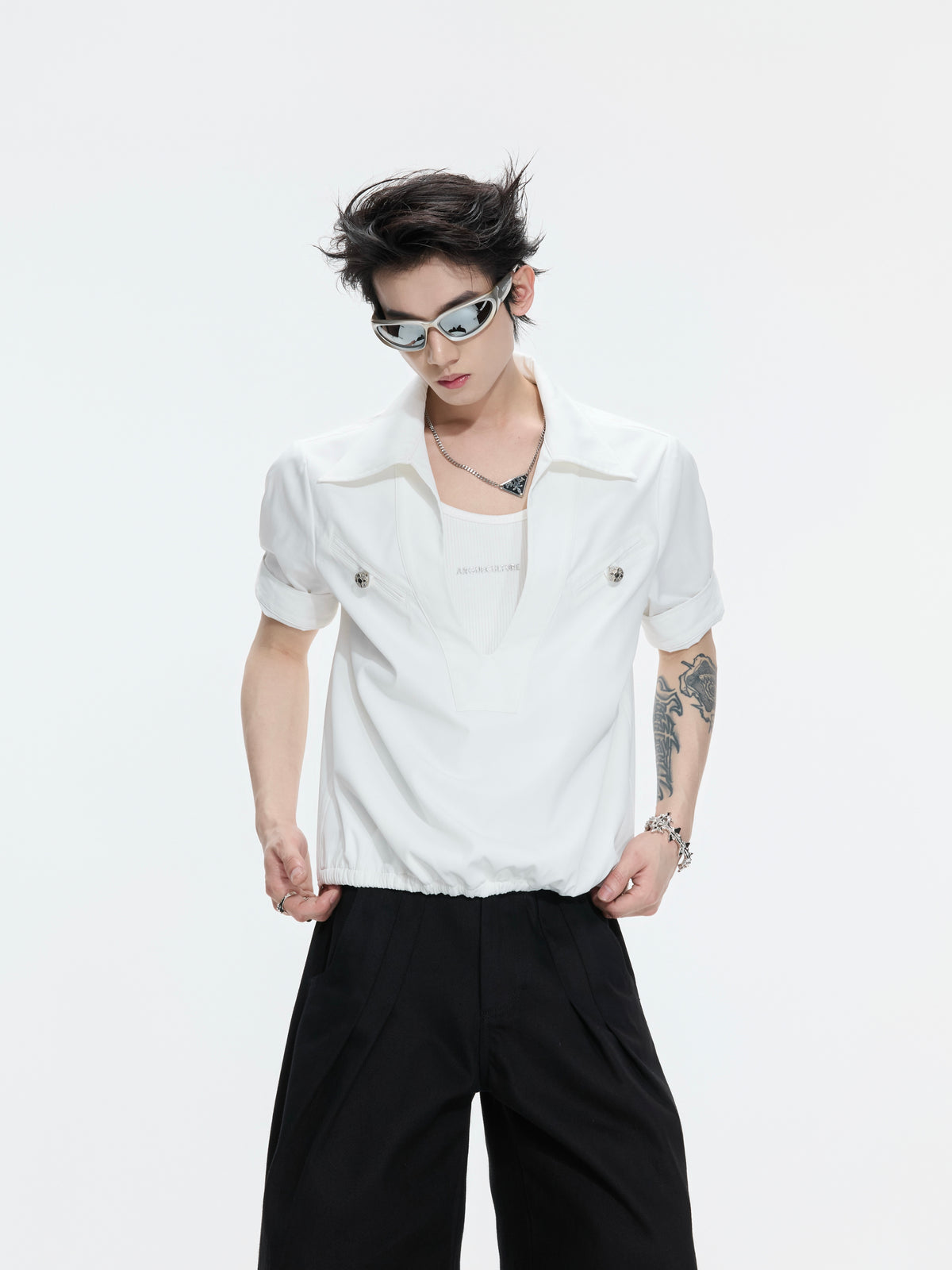 Mock-Layered Utility Shirt - product image 2