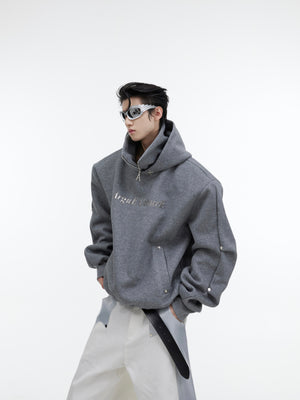 Deconstructed High-Neck Sequin Hoodie - product image 1
