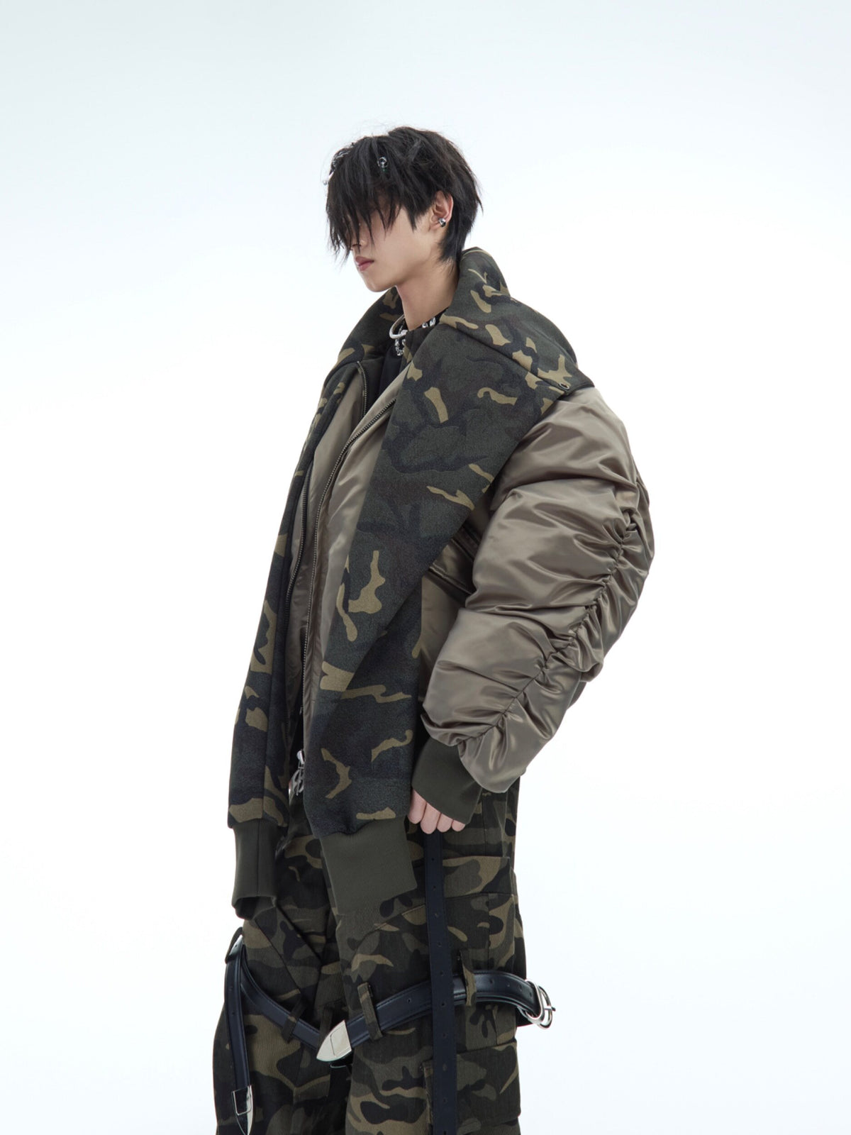 Camouflage Panel Insulated Flight Jacket - product image 2