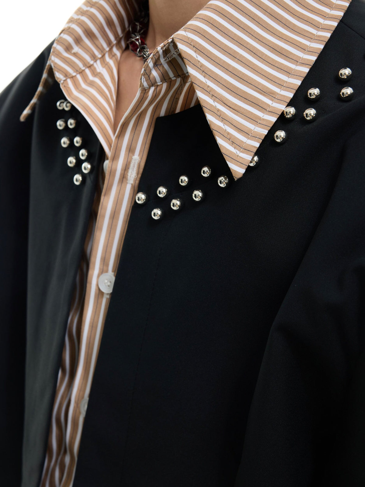 Faux Two-Piece Striped Shirt - product image 3