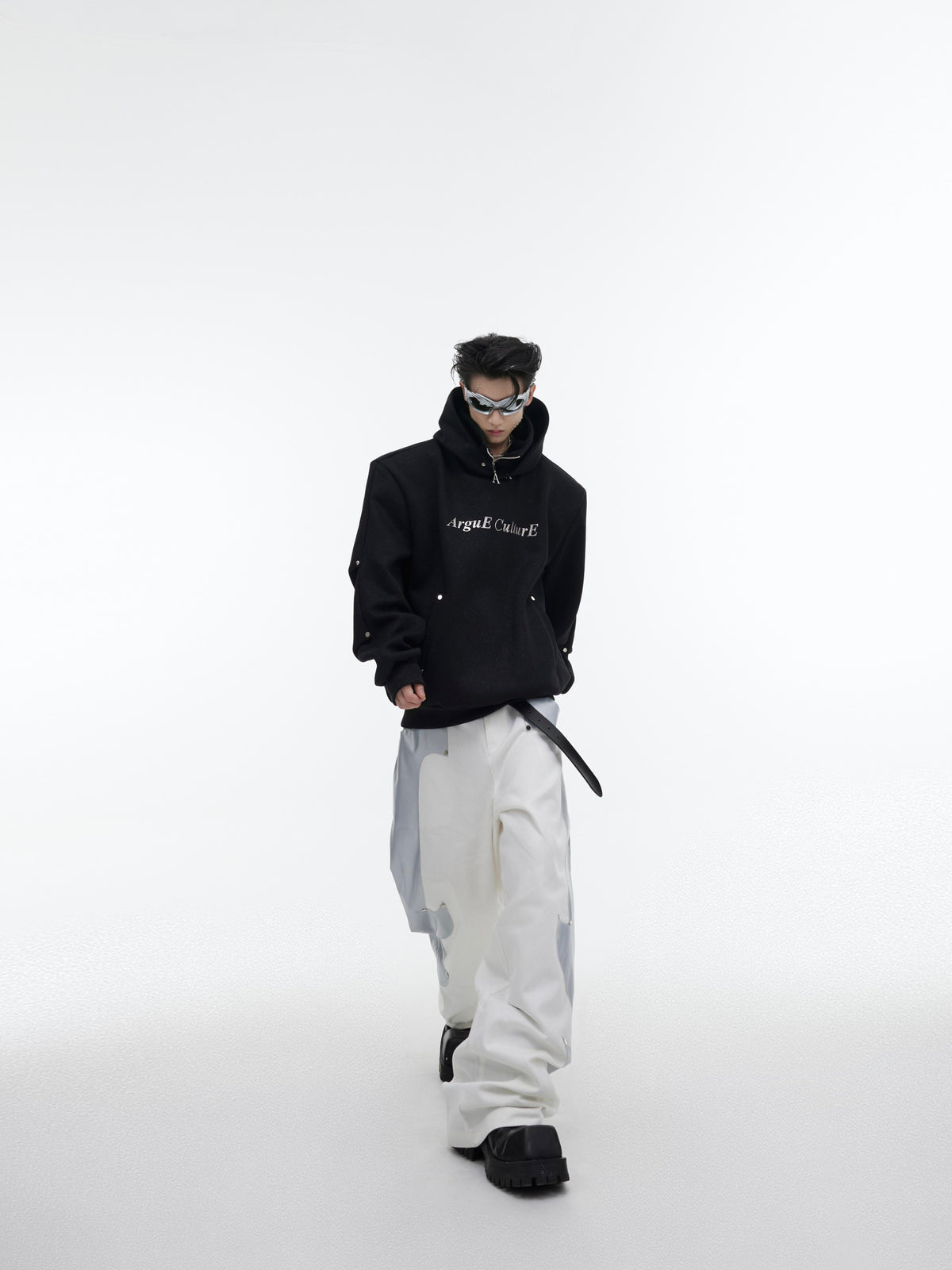 Deconstructed High-Neck Sequin Hoodie - product image 2
