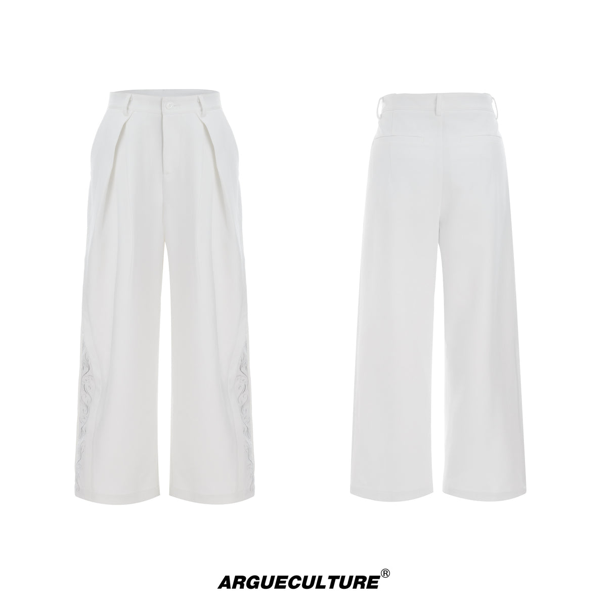 Embroidered Wide-Leg Trousers - product image 5