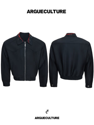Embroidered Rivet Cropped Jacket - product image 2