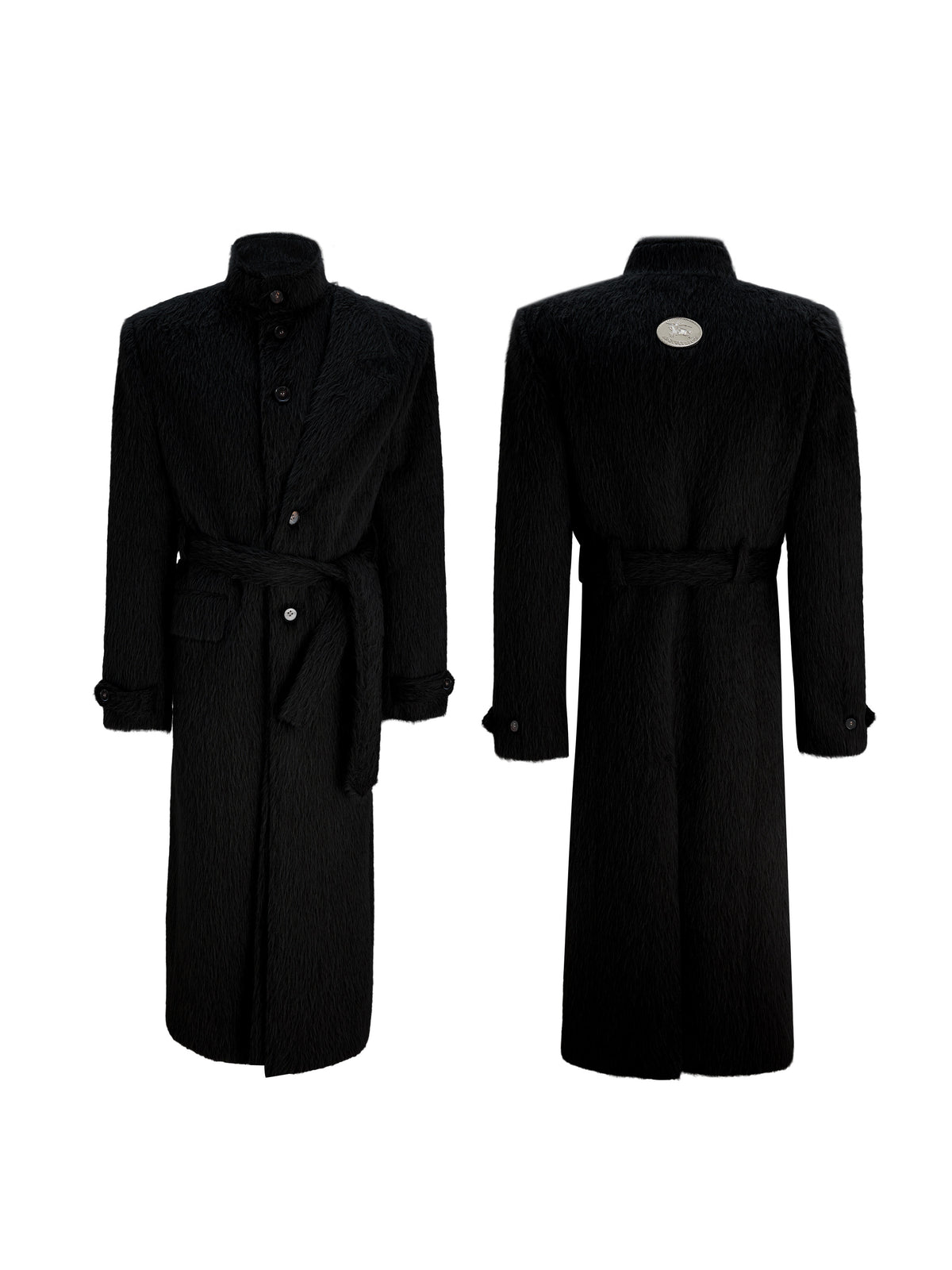 Deconstructed Wool-Blend Long Coat - product image 4