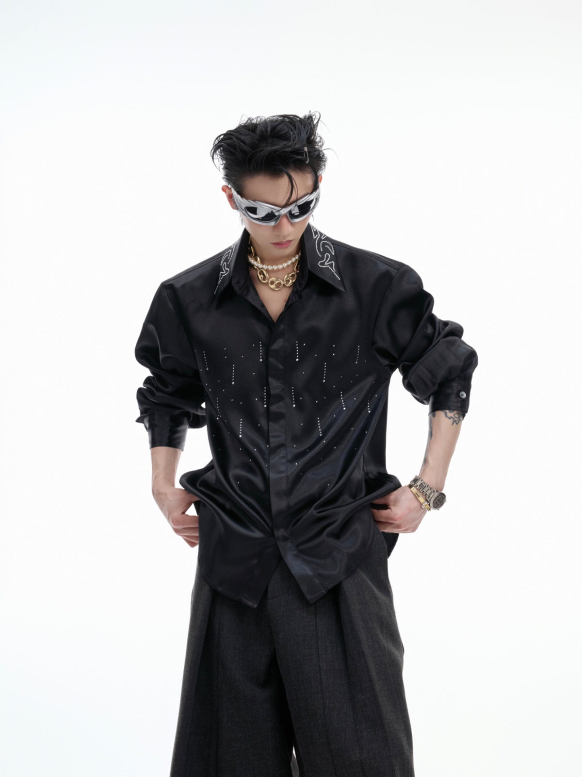 Shimmer Collar Shirt - product image 1