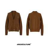 Ribbed V-Neck Relaxed Cardigan Sweater - product image 5