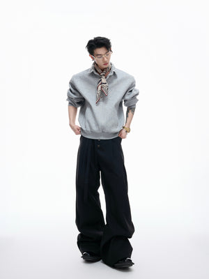 Sequined Lapel Polo Sweatshirt - product image 5
