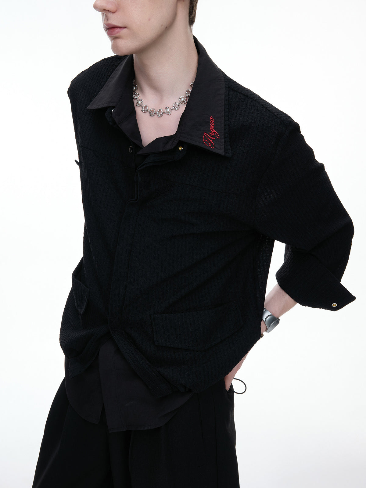Layered Panel Button Shirt - product image 2