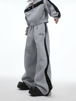 Relaxed Studded Zip Hoodie - product image 5