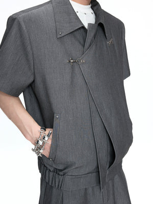 Asymmetric Layered Jacket & Trousers - product image 3