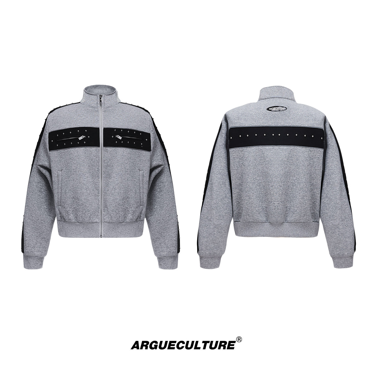 Relaxed Studded Zip Hoodie - product image 5
