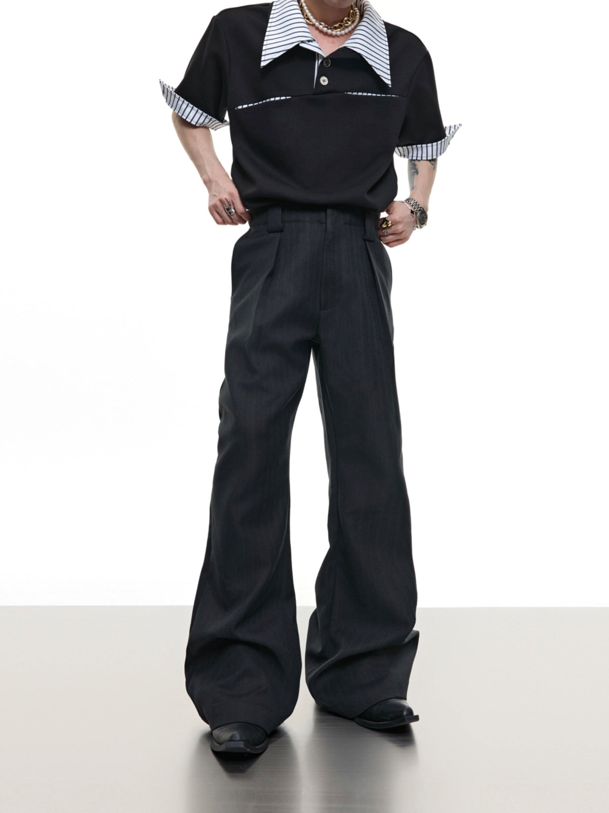 Micro-Flare Wool-Blend Trousers - product image 2