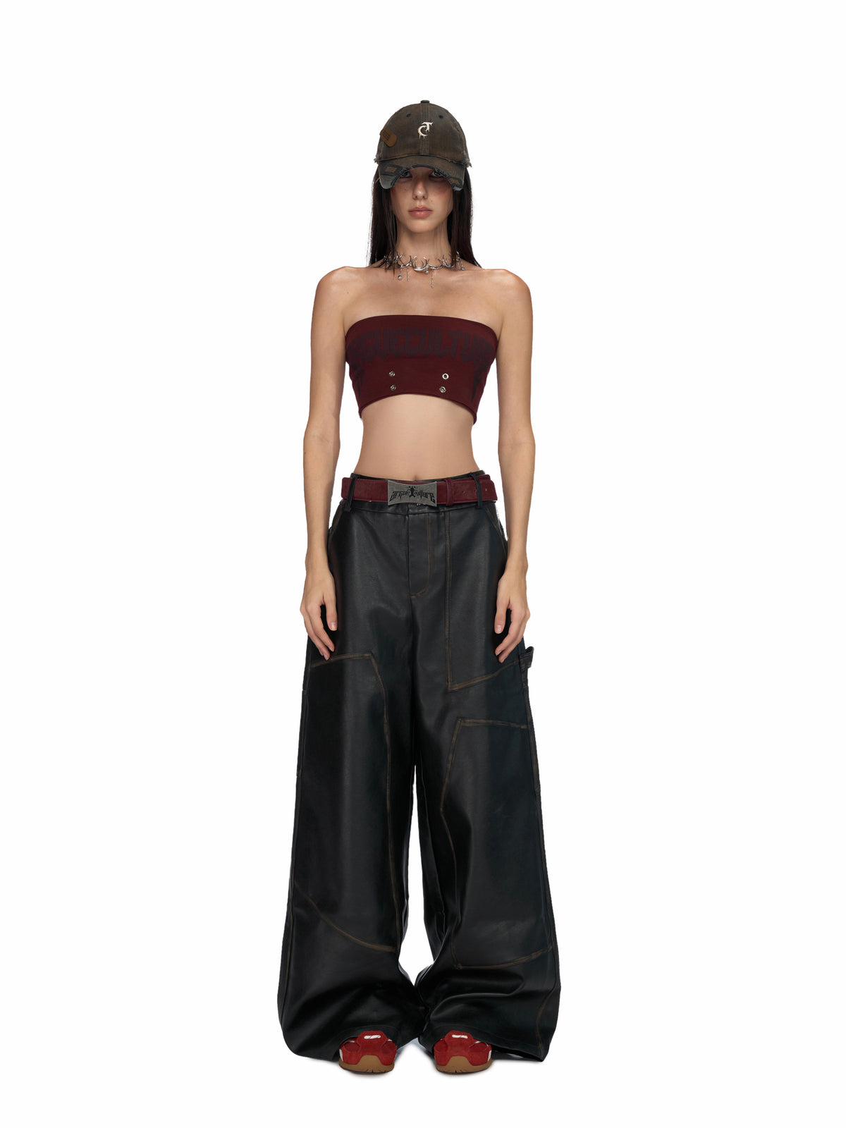 Distressed Patchwork Baseball Cap - product image 5