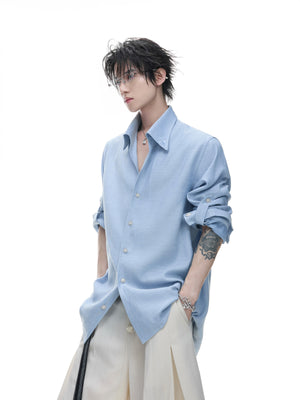 Textured Linen Tencel Embroidered Shirt - product image 2