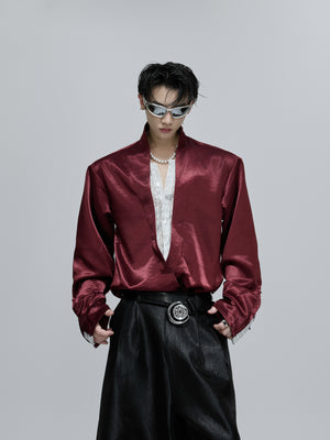 Layered Lace-Panel Shirt - product image 5