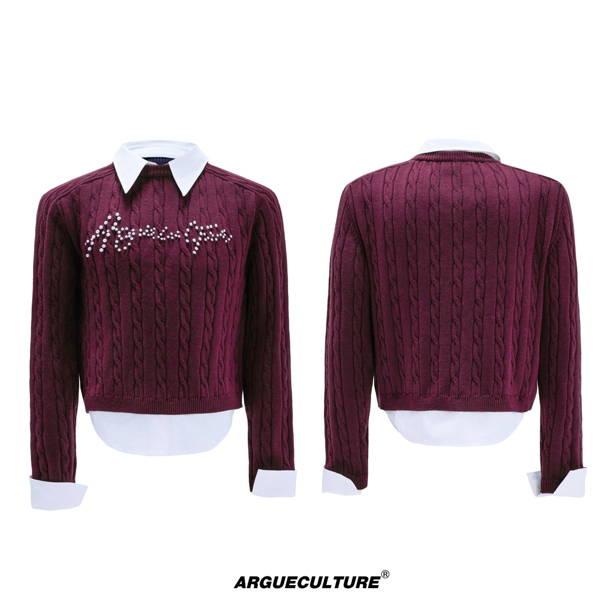 Pearl-Logo Two-Piece Knit Sweater - product image 5