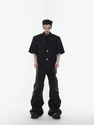 High-Rise Button-Detail Trousers - product image 4
