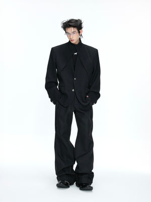 Deconstructed Stand-Collar Suit Separates - product image 4
