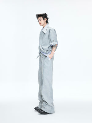 Mock-Layer Striped Polo Set - product image 3