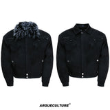 Cropped Suede Jacket with Detachable Fur Collar - product image 5