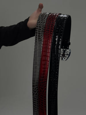 Metal Spine Buckle Cowhide Belt - product image 5
