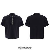 Sequined Square-Neck Polo T-Shirt - product image 5